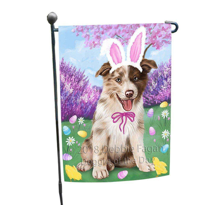 Border Collie Dog Easter Holiday Garden Flag GFLG48967