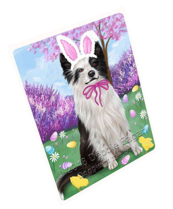Border Collie Dog Easter Holiday Large Refrigerator / Dishwasher Magnet RMAG54060