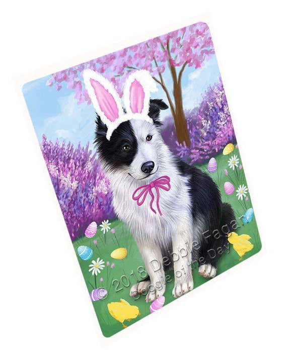 Border Collie Dog Easter Holiday Large Refrigerator / Dishwasher Magnet RMAG54078