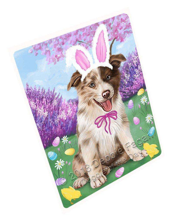 Border Collie Dog Easter Holiday Large Refrigerator / Dishwasher Magnet RMAG54084