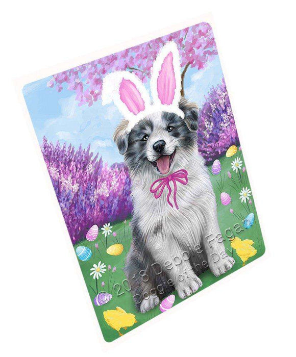 Border Collie Dog Easter Holiday Large Refrigerator / Dishwasher Magnet RMAG54090