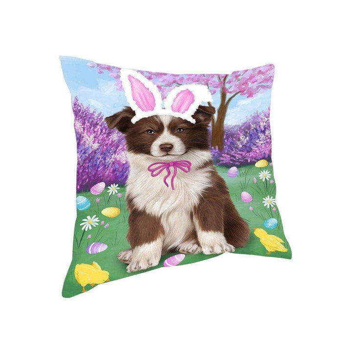 Border Collie Dog Easter Holiday Pillow PIL52080