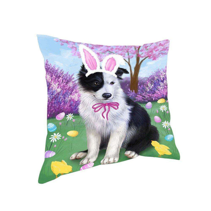 Border Collie Dog Easter Holiday Pillow PIL52084