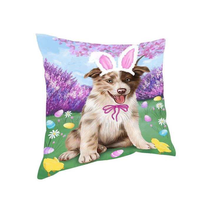 Border Collie Dog Easter Holiday Pillow PIL52088