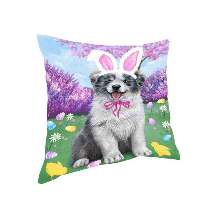 Border Collie Dog Easter Holiday Pillow PIL52092