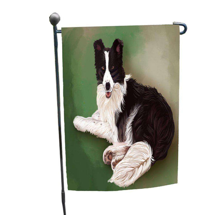 Border Collie Dog Garden Flag