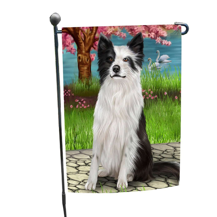 Border Collie Dog Garden Flag