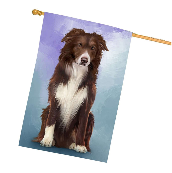 Border Collie Dog House Flag FLG48240