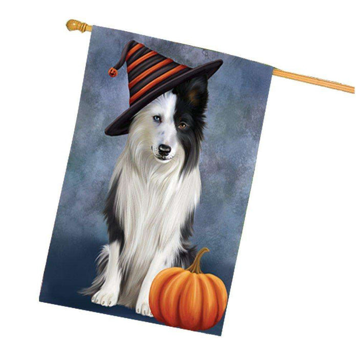 Border Collie Dog House Flag HF053