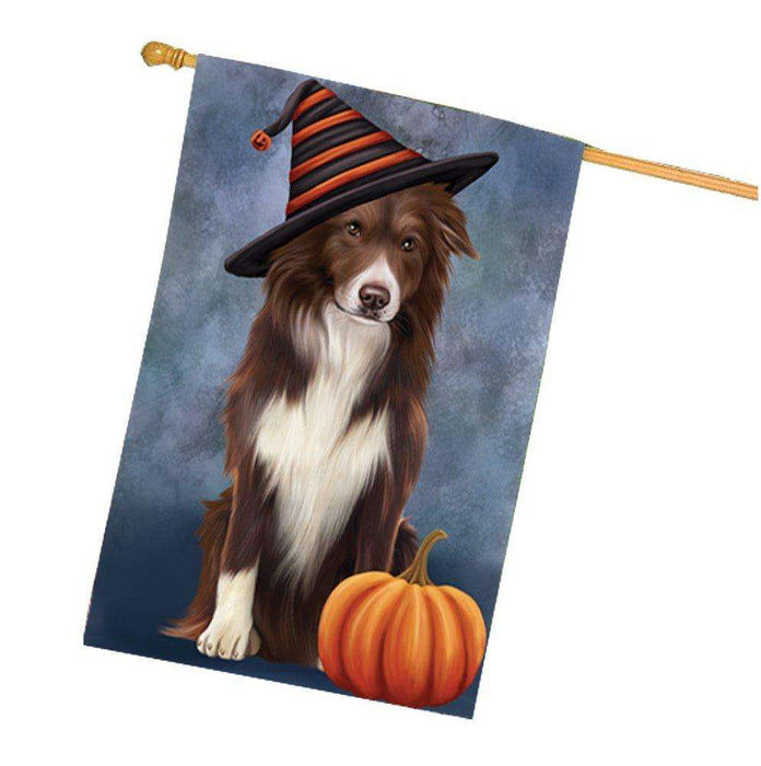 Border Collie Dog House Flag HF055