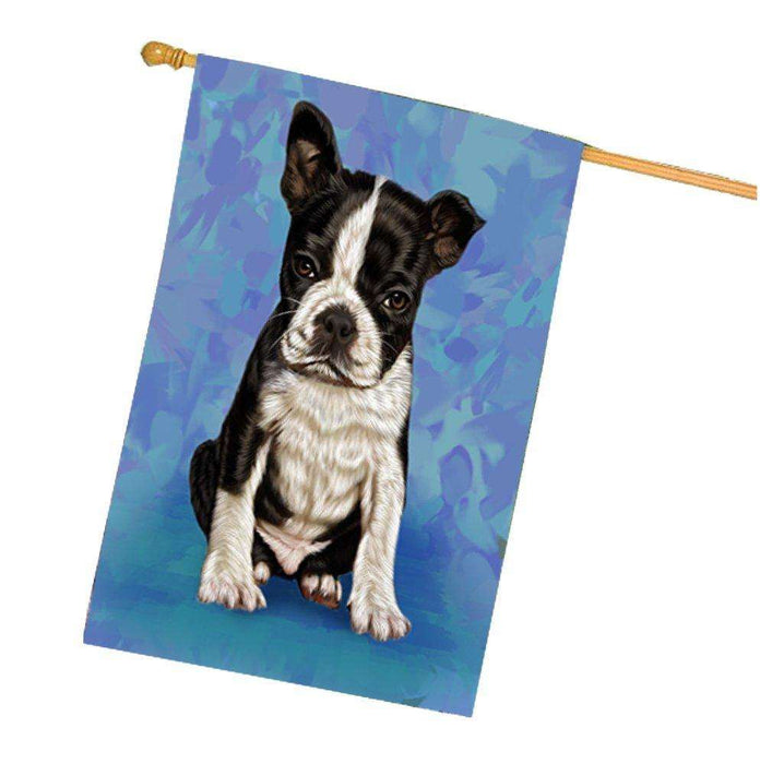 Border Collie Dog House Flag