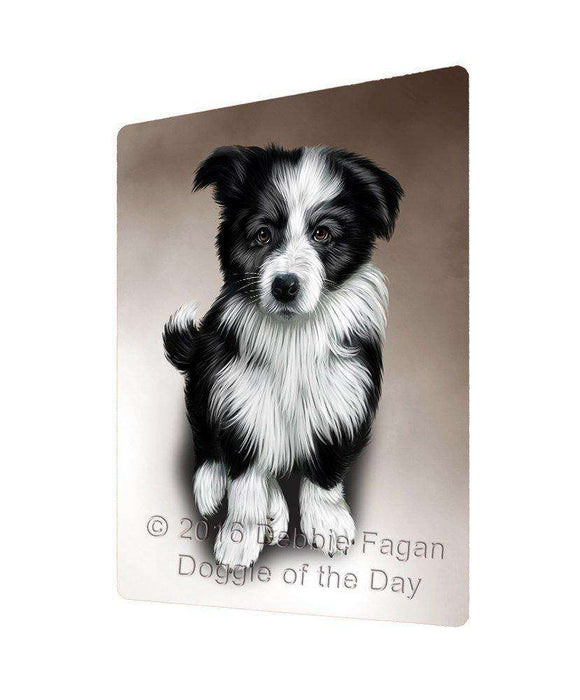 Border Collie Dog Large Refrigerator / Dishwasher Magnet