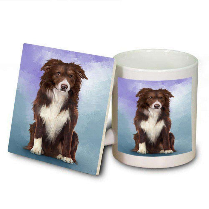 Border Collie Dog Mug and Coaster Set MUC48285