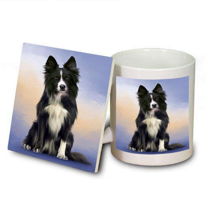 Border Collie Dog Mug and Coaster Set MUC48286