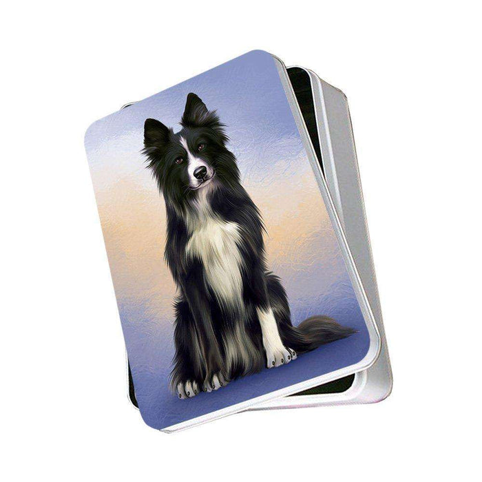 Border Collie Dog Photo Storage Tin PITN48294