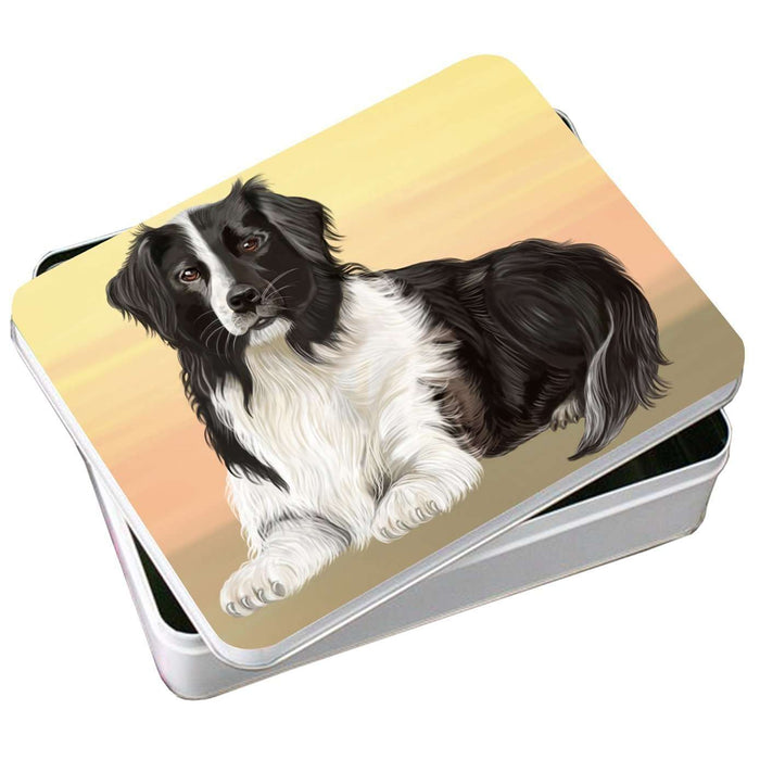 Border Collie Dog Photo Storage Tin