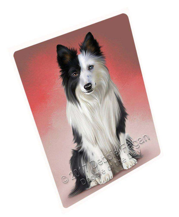 Border Collie Dog Tempered Cutting Board C48891