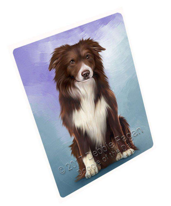 Border Collie Dog Tempered Cutting Board C48894