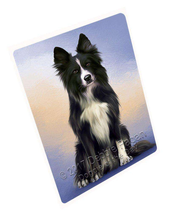 Border Collie Dog Tempered Cutting Board C48897