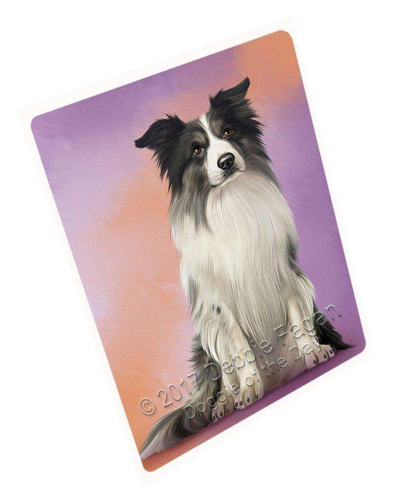 Border Collie Dog Tempered Cutting Board C48900