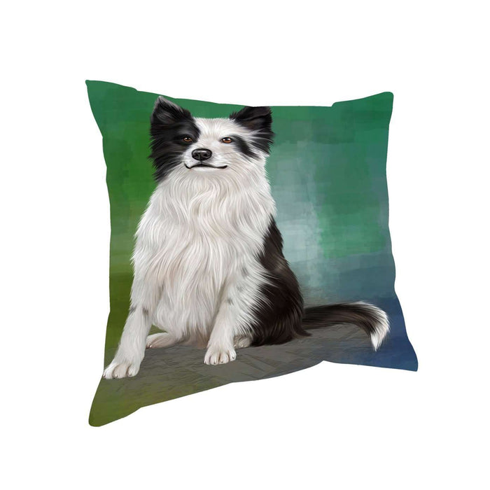 Border Collie Dog Throw Pillow