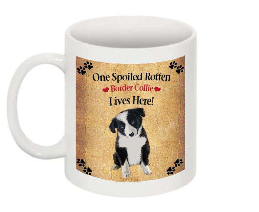 Border Collie Puppy Spoiled Rotten Dog Mug