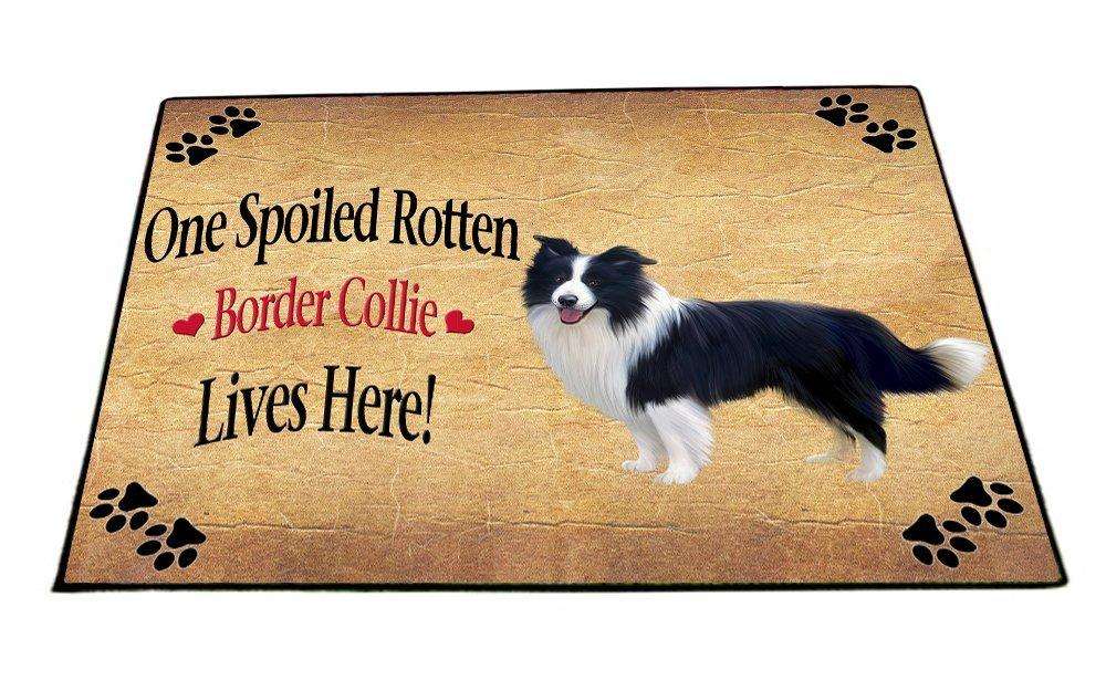 Border Collie Spoiled Rotten Dog Indoor/Outdoor Floormat