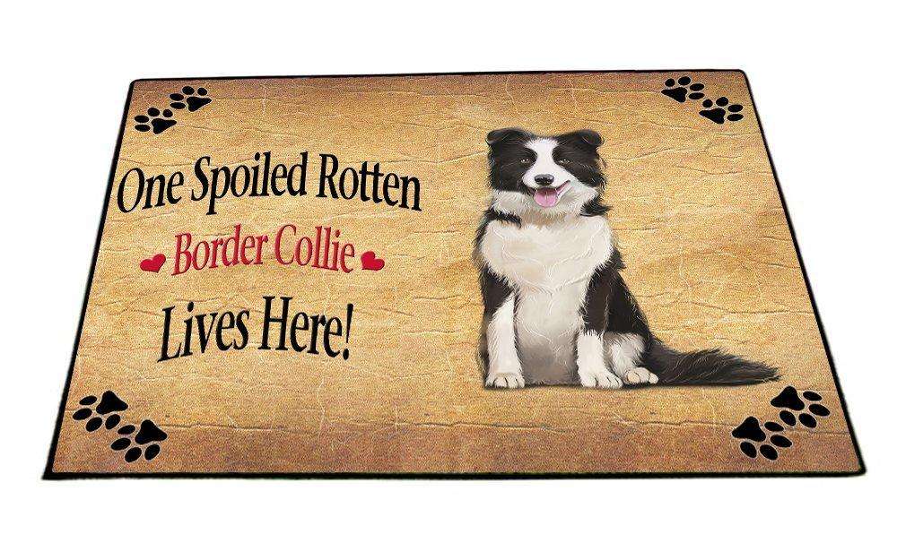 Border Collie Spoiled Rotten Dog Indoor/Outdoor Floormat