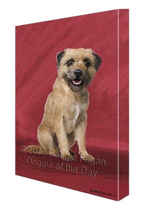 Border Terrier Dog Canvas Wall Art