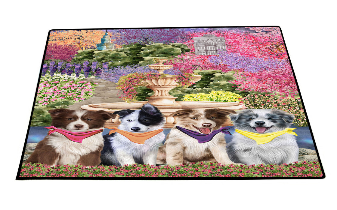 Border Collie Floor Mat, Non-Slip Door Mats for Indoor and Outdoor, Custom, Explore a Variety of Personalized Designs, Dog Gift for Pet Lovers