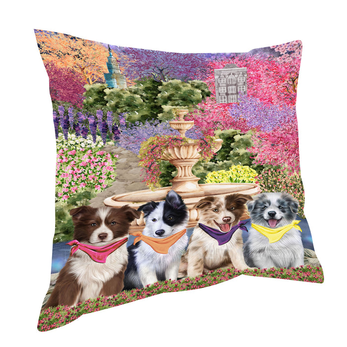 Border Collie Pillow, Explore a Variety of Personalized Designs, Custom, Throw Pillows Cushion for Sofa Couch Bed, Dog Gift for Pet Lovers