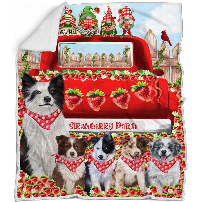 Border Collie Bed Blanket, Explore a Variety of Designs, Custom, Soft and Cozy, Personalized, Throw Woven, Fleece and Sherpa, Gift for Pet and Dog Lovers