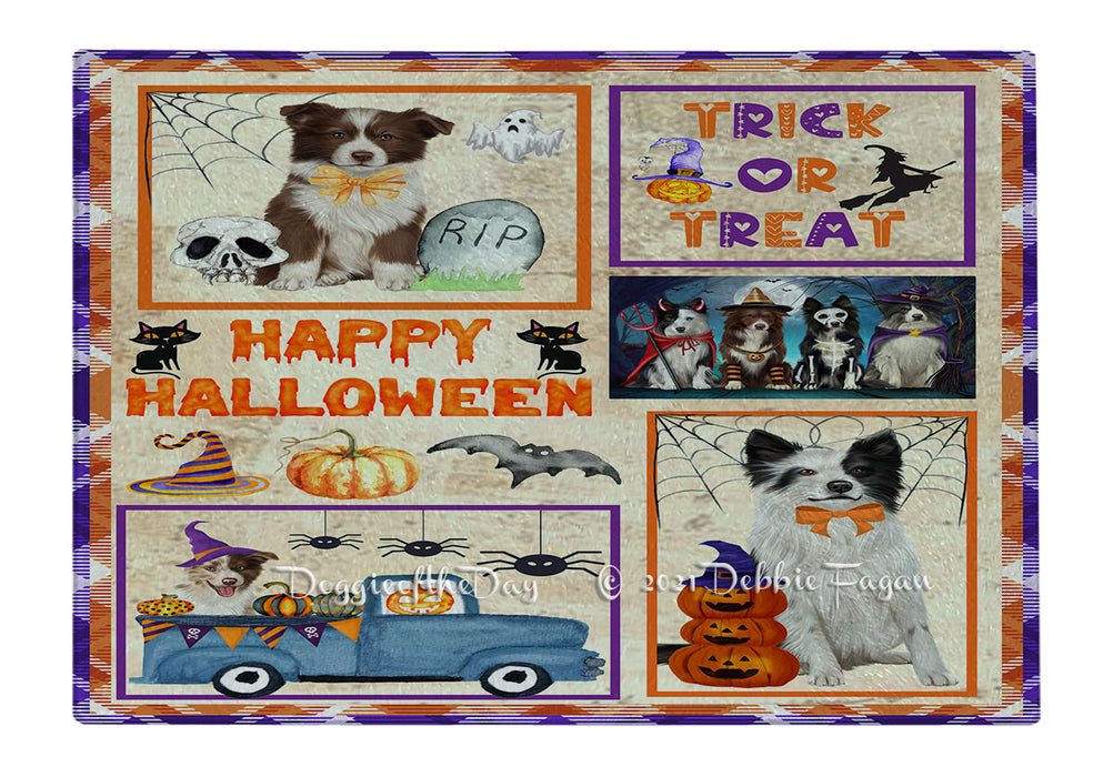 Happy Halloween Trick or Treat Bluetick Coonhound Dogs Cutting Board - Easy Grip Non-Slip Dishwasher Safe Chopping Board Vegetables C79276