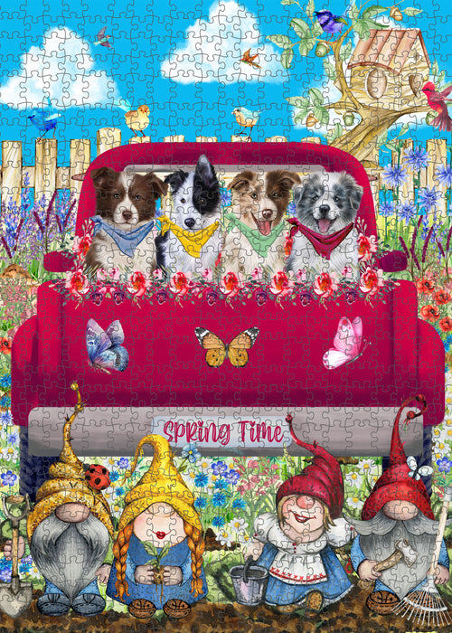 Border Collie Jigsaw Puzzle: Explore a Variety of Personalized Designs, Interlocking Puzzles Games for Adult, Custom, Dog Lover's Gifts