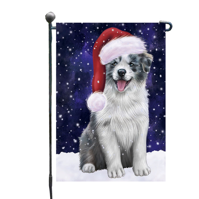 Christmas Let it Snow Border Collie Dog Garden Flags Outdoor Decor for Homes and Gardens Double Sided Garden Yard Spring Decorative Vertical Home Flags Garden Porch Lawn Flag for Decorations GFLG68773