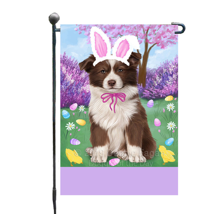 Personalized Easter Holiday Border Collie Dog Custom Garden Flags GFLG-DOTD-A58774