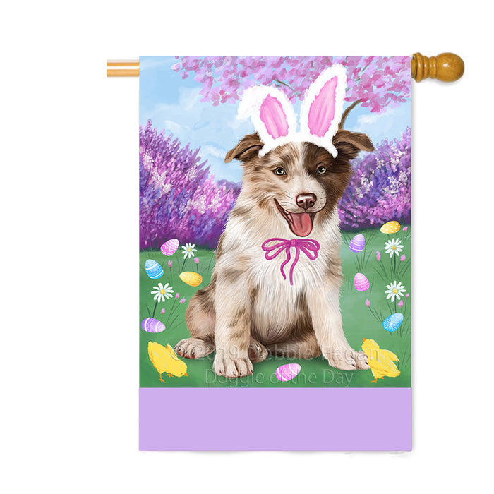 Personalized Easter Holiday Border Collie Dog Custom House Flag FLG-DOTD-A58832