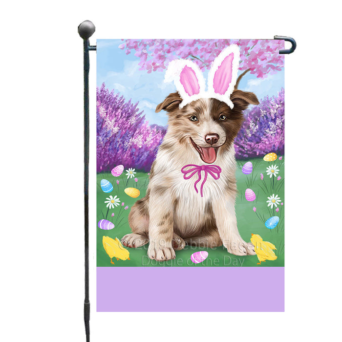 Personalized Easter Holiday Border Collie Dog Custom Garden Flags GFLG-DOTD-A58776