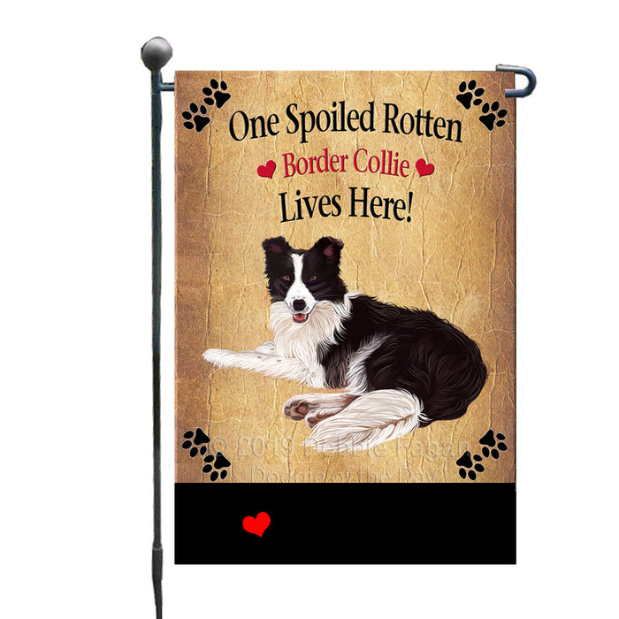 Personalized Spoiled Rotten Border Collie Dog GFLG-DOTD-A63135