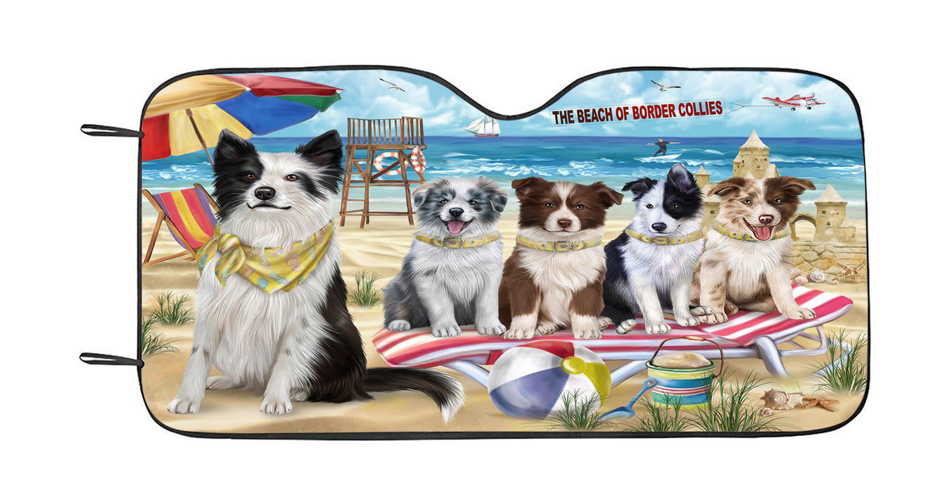 Pet Friendly Beach Border Collie Dogs Car Sun Shade