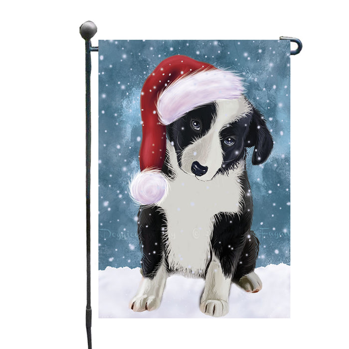 Christmas Let it Snow Border Collie Dog Garden Flags Outdoor Decor for Homes and Gardens Double Sided Garden Yard Spring Decorative Vertical Home Flags Garden Porch Lawn Flag for Decorations GFLG68779