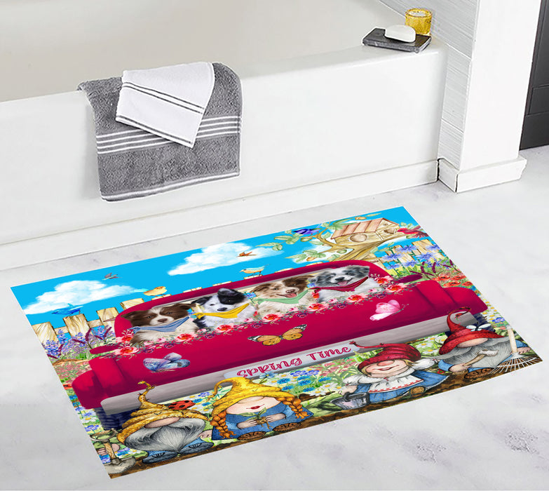 Border Collie Bath Mat: Explore a Variety of Designs, Custom, Personalized, Anti-Slip Bathroom Rug Mats, Gift for Dog and Pet Lovers