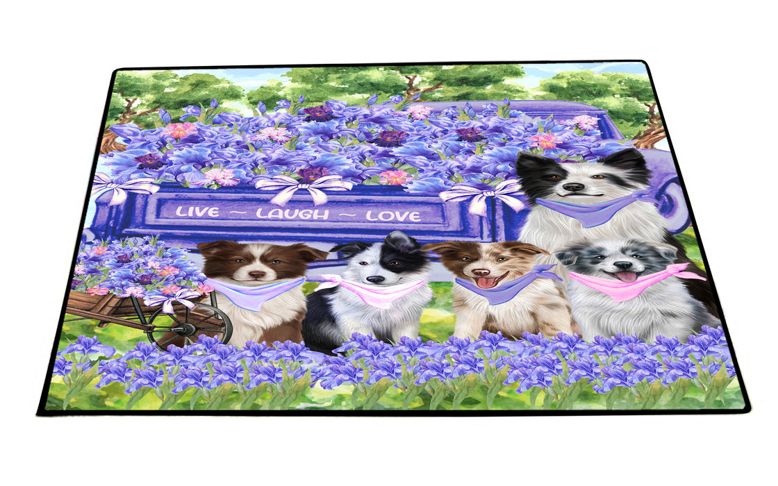 Border Collie Floor Mats: Explore a Variety of Designs, Personalized, Custom, Halloween Anti-Slip Doormat for Indoor and Outdoor, Dog Gift for Pet Lovers
