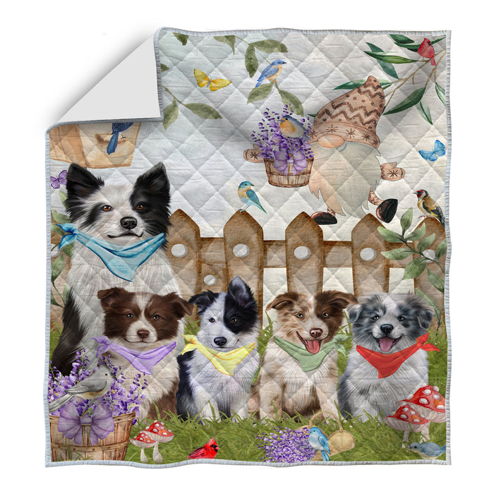 Border Collie Quilt: Explore a Variety of Bedding Designs, Custom, Personalized, Bedspread Coverlet Quilted, Gift for Dog and Pet Lovers