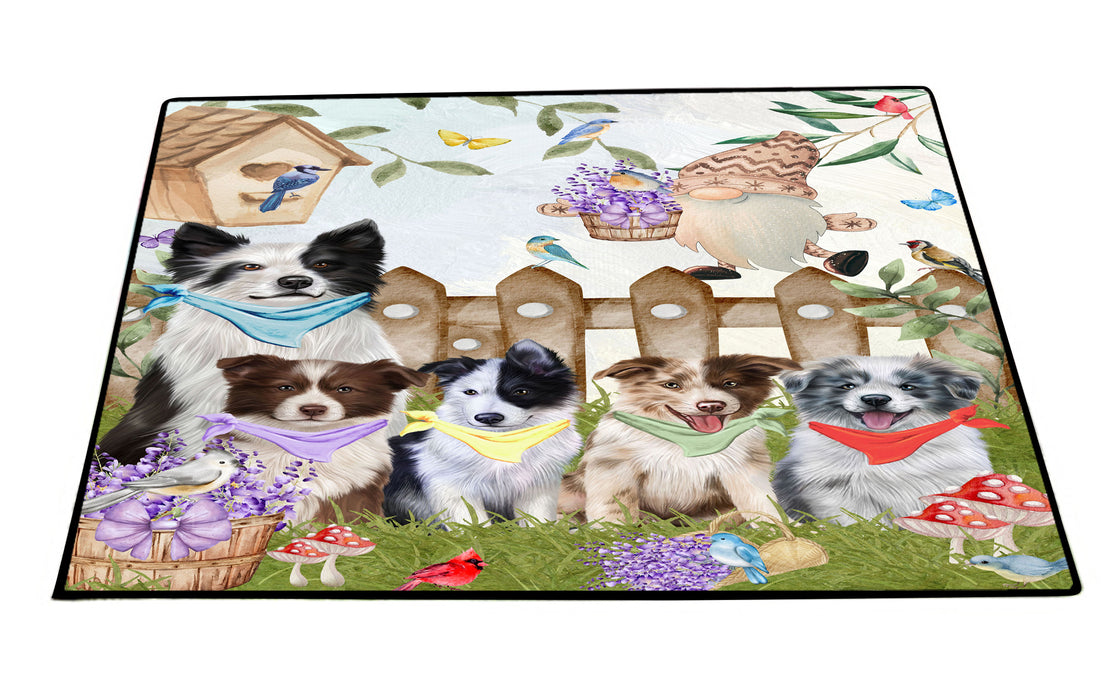 Border Collie Floor Mat, Non-Slip Door Mats for Indoor and Outdoor, Custom, Explore a Variety of Personalized Designs, Dog Gift for Pet Lovers