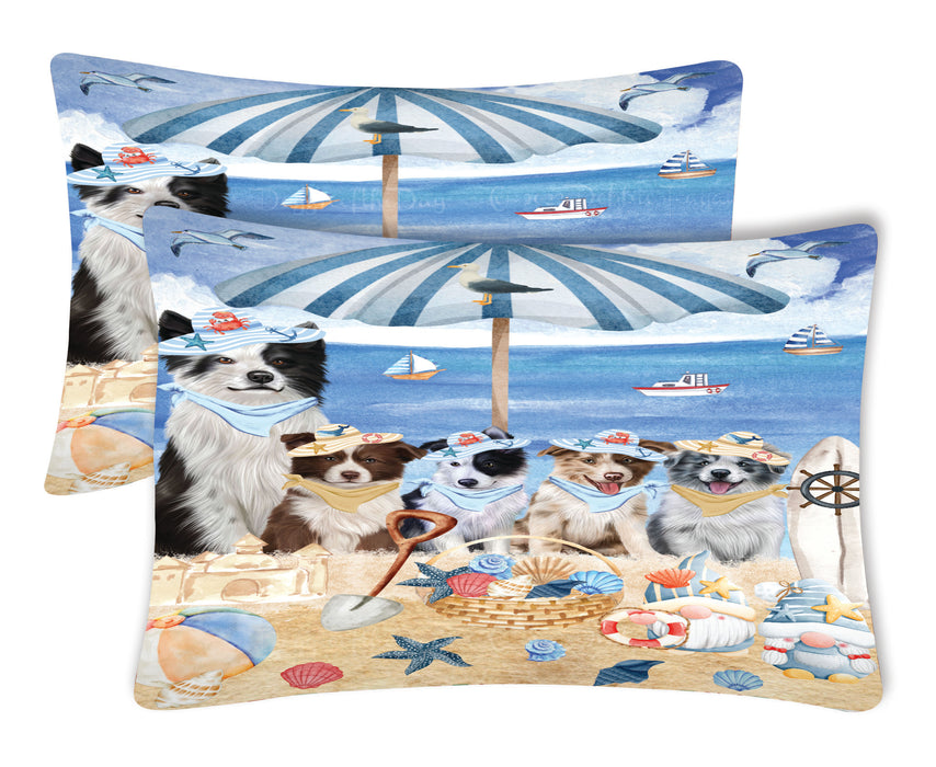 Border Collie Pillow Case: Explore a Variety of Custom Designs, Personalized, Soft and Cozy Pillowcases Set of 2, Gift for Pet and Dog Lovers