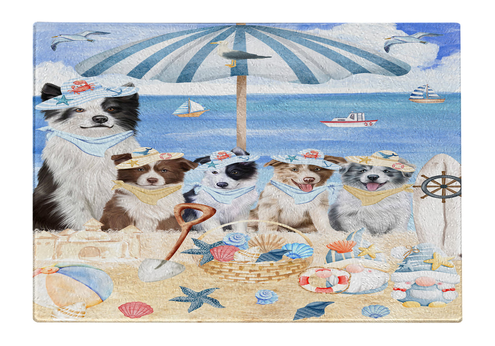 Border Collie Tempered Glass Cutting Board: Explore a Variety of Custom Designs, Personalized, Scratch and Stain Resistant Boards for Kitchen, Gift for Dog and Pet Lovers