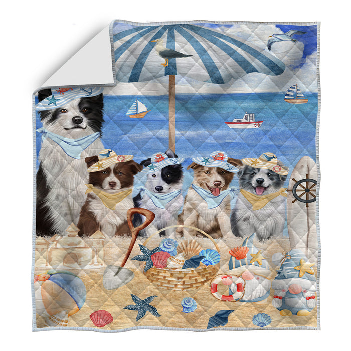 Border Collie Quilt: Explore a Variety of Custom Designs, Personalized, Bedding Coverlet Quilted, Gift for Dog and Pet Lovers