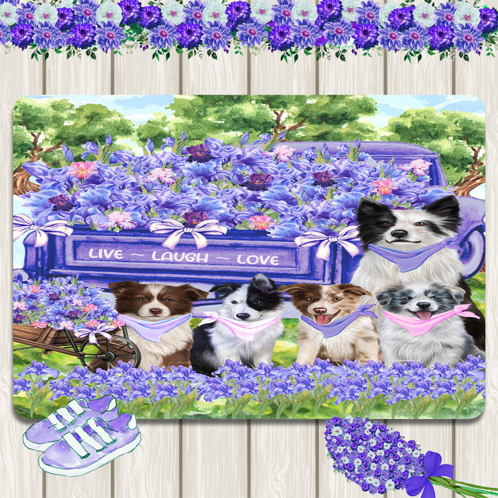 Border Collie Area Rug and Runner: Explore a Variety of Personalized Designs, Custom, Indoor Rugs Floor Carpet for Living Room and Home, Pet Gift for Dog Lovers