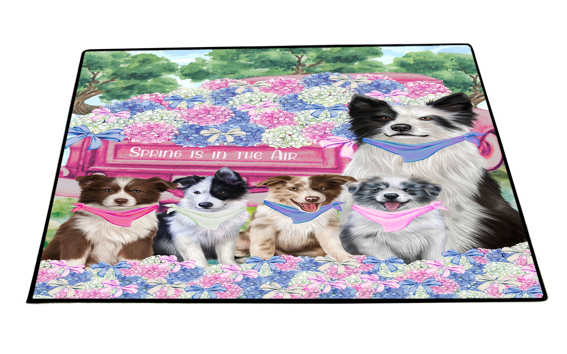 Border Collie Floor Mat, Anti-Slip Door Mats for Indoor and Outdoor, Custom, Personalized, Explore a Variety of Designs, Pet Gift for Dog Lovers